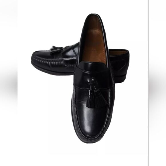 Allen Edmonds Stowe Tassel Loafers Size 8.5 C  Black Leather Shoes main image 14